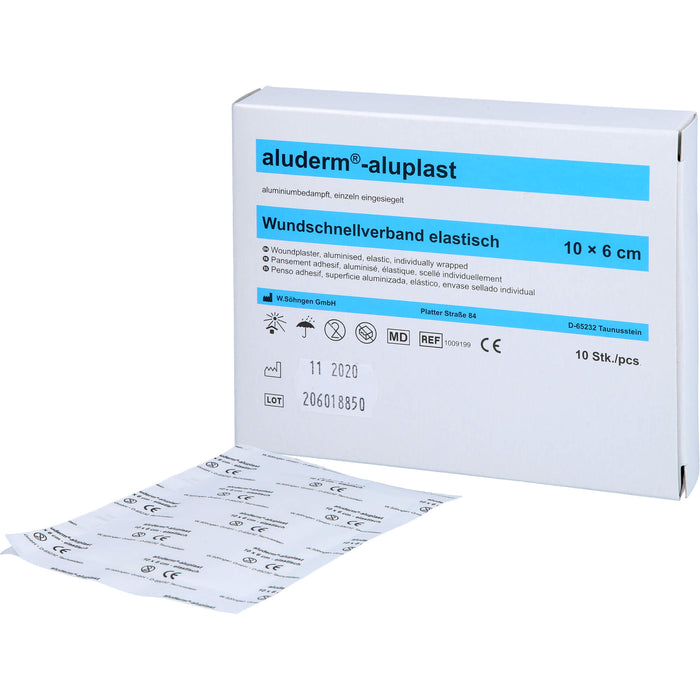 aluderm-aluplast elastisch 1 m x 6 cm Wundauflage, 1 pc Pansement