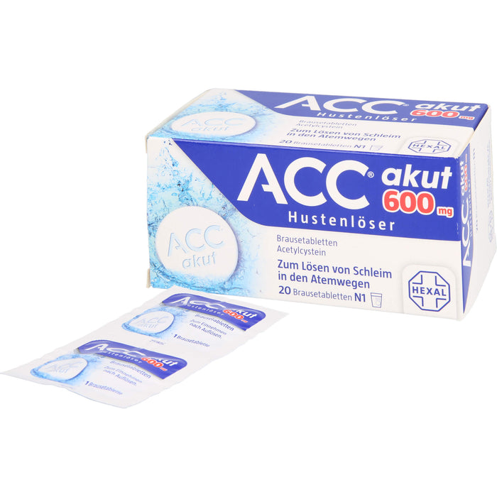 ACC akut 600 mg Hustenlöser Brausetabletten, 20 St. Tabletten