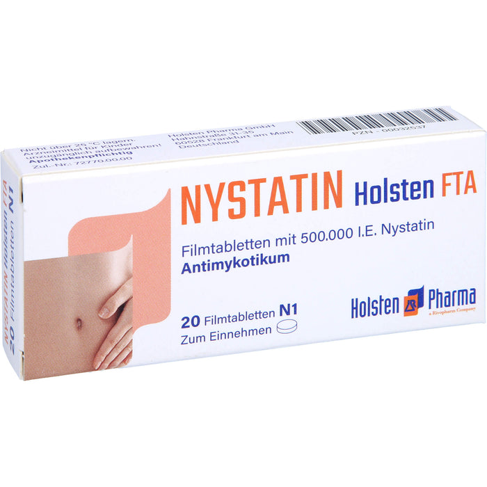 Nystatin Holsten Filmtabletten, 20 pcs. Tablets