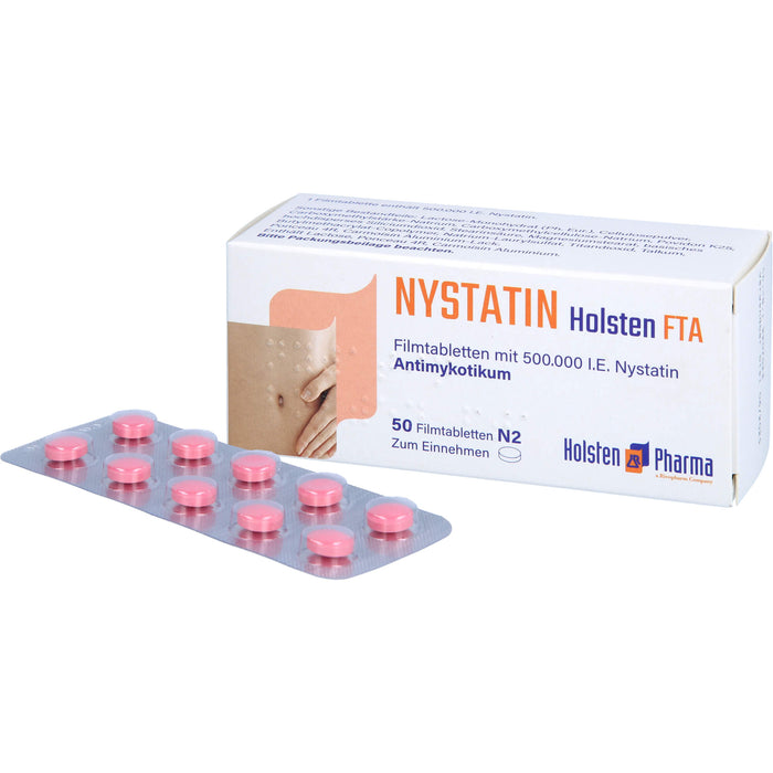 Nystatin Holsten Filmtabletten, 50 pcs. Tablets