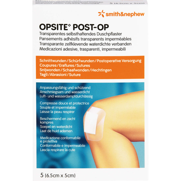 OPSITE Post-OP Duschpflaster 6.5 x 5 cm, 5 pcs. Wound dressings