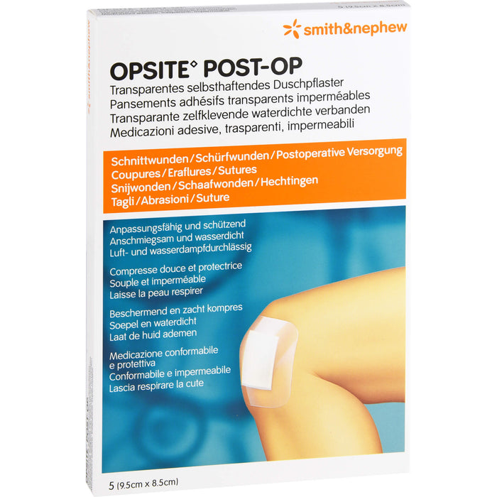 OPSITE Post-OP steril 9,5 x 8,5 cm Duschpflaster, 5 pcs. Wound dressings