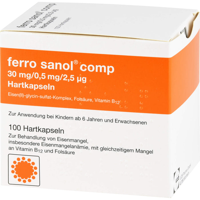 ferro sanol® comp 30mg/0,5mg/2,5µg Hartkapseln, 100 St KMP