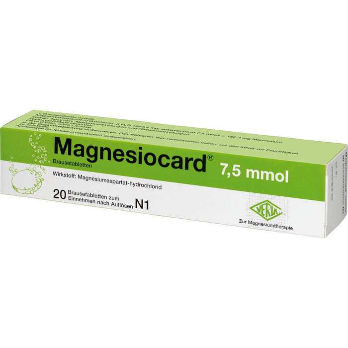 Magnesiocard 7,5 mmol Brausetabletten, 20 pc Tablettes