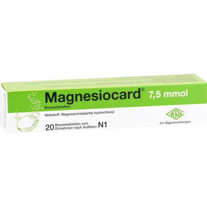 Magnesiocard 7,5 mmol Brausetabletten, 20 pcs. Tablets