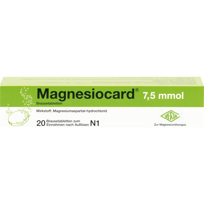 Magnesiocard 7,5 mmol Brausetabletten, 20 pcs. Tablets