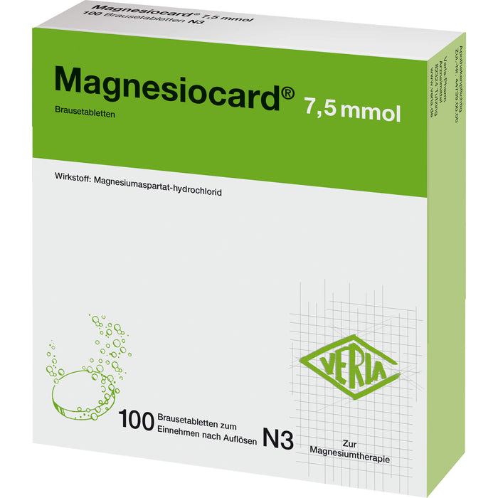 Magnesiocard 7,5 mmol Brausetabletten, 100 pcs. Tablets