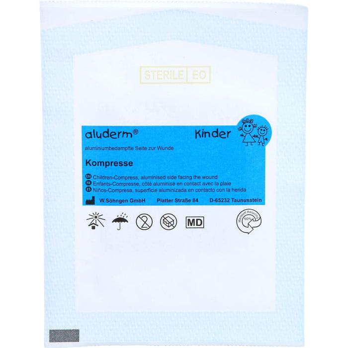 Aluderm Kinder Kompressen 6 x 6 cm, 1 pc Compresses