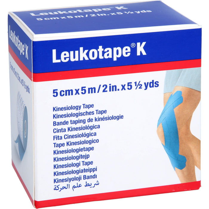 Leukotape K 5cm blau, 1 St VER