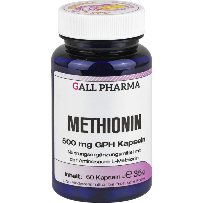 GALL PHARMA Methionin 500 mg GPH Kapseln, 60 pc Capsules