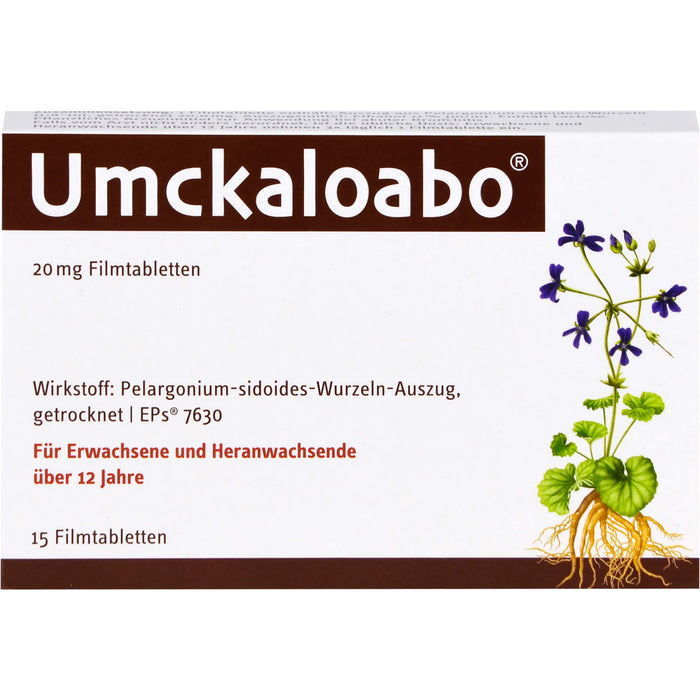 Umckaloabo 20 mg Filmtabletten, 15 pcs. Tablets