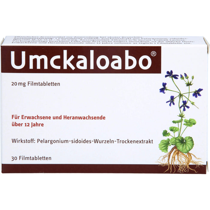 Umckaloabo 20 mg Filmtabletten, 30 pcs. Tablets