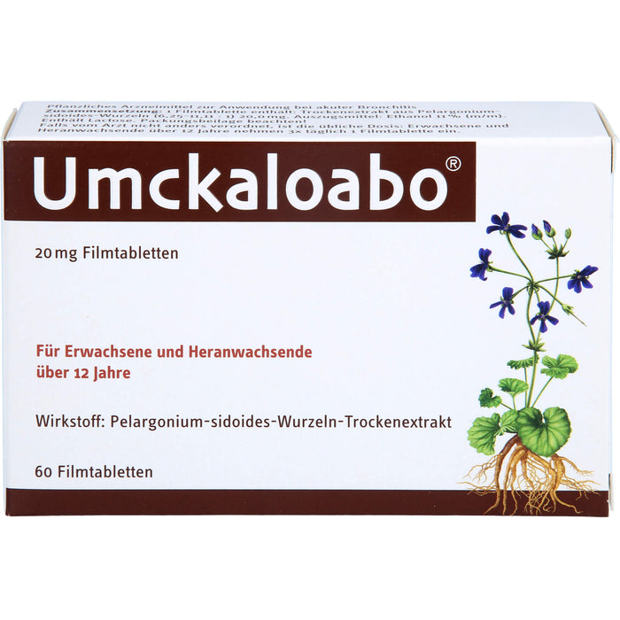 Umckaloabo 20 mg Filmtabletten, 60 pcs. Tablets