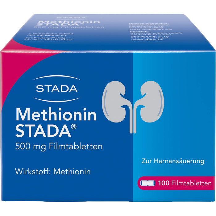 Methionin STADA 500 mg Filmtabletten zur Harnansäuerung, 100 pcs. Tablets