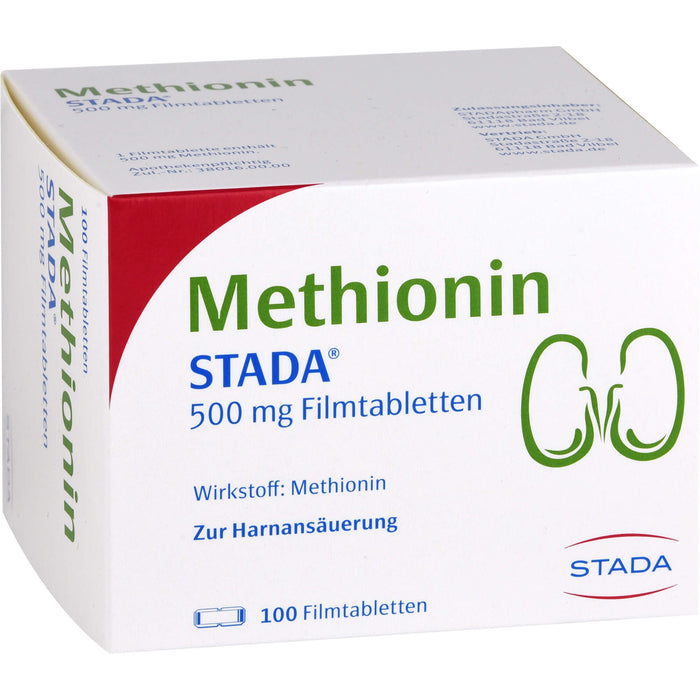 Methionin STADA 500 mg Filmtabletten zur Harnansäuerung, 100 pcs. Tablets