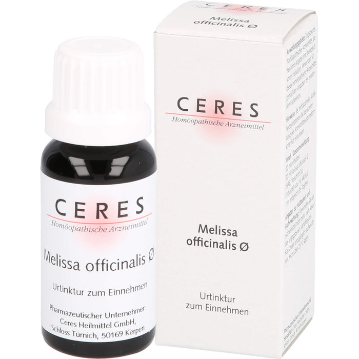 Ceres Melissa offic. Urtinktur, 20 ml Lösung