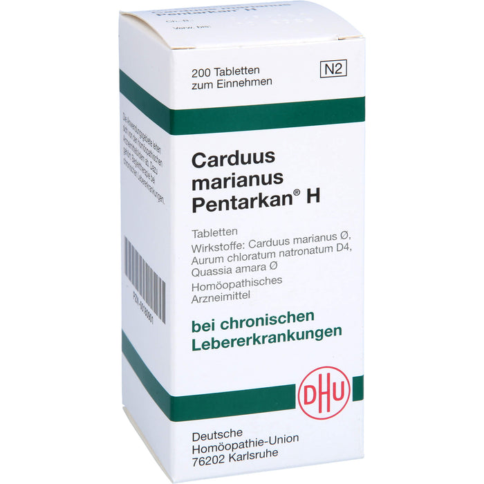 DHU Carduus marianus Pentarkan H Tabletten, 200 St. Tabletten