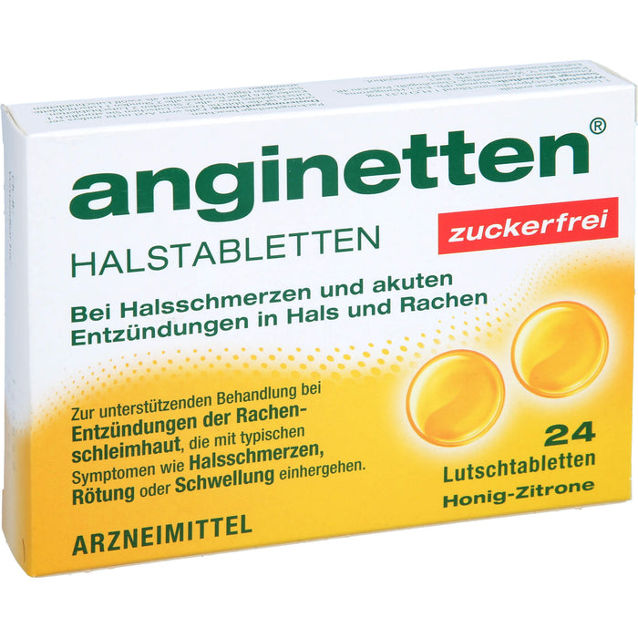 anginetten Halstabletten zuckerfrei, 24 St. Tabletten