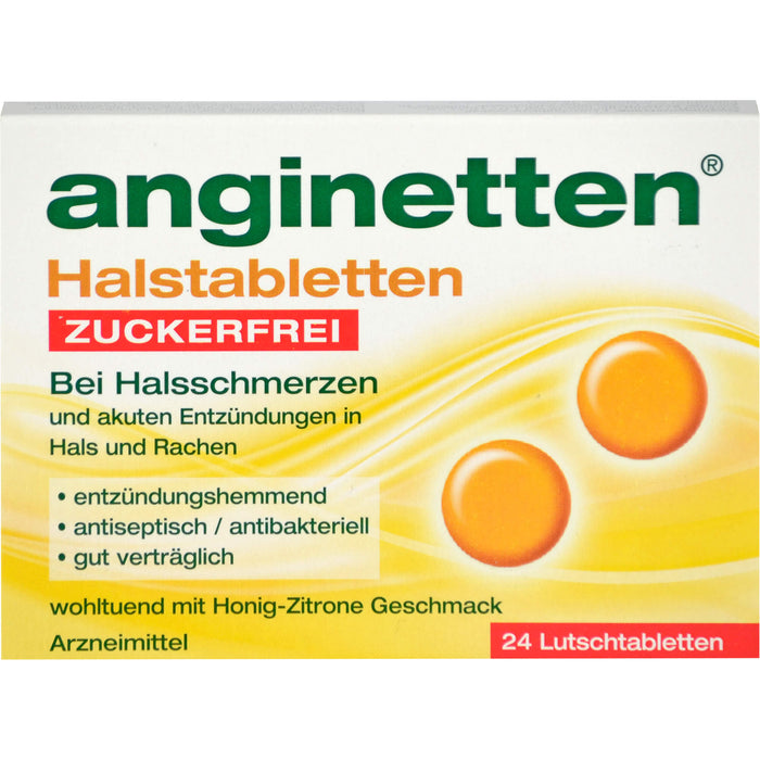 anginetten Halstabletten zuckerfrei, 24 St. Tabletten