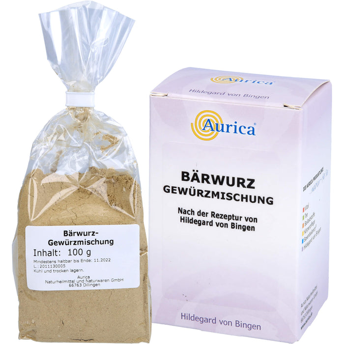 Aurica Bärwurz Gewürzmischung nach der Rezeptur von Hildegard von Bingen, 100 g Poudre