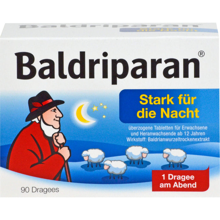 Baldriparan stark für die Nacht Dragees, 90 St. Tabletten