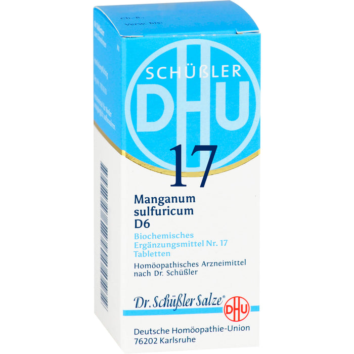 DHU Schüßler-Salz Nr. 17 Manganum sulfuricum D6 Tabletten, 80 pcs. Tablets