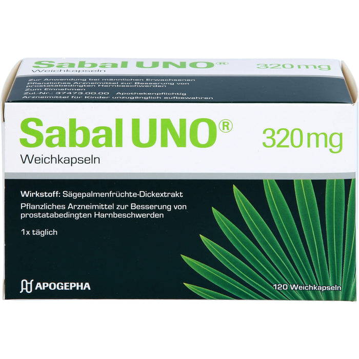 Sabal Uno 320 mg Weichkapseln, 120 pcs. Capsules