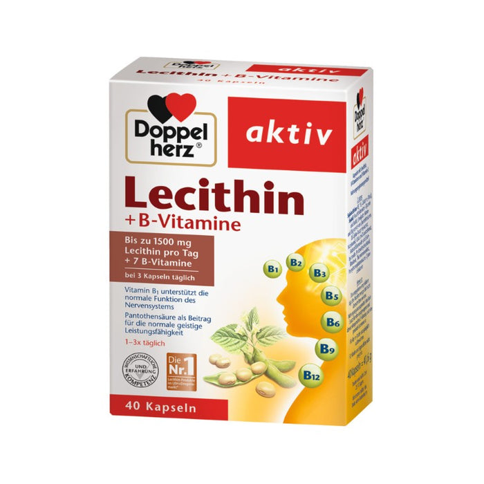 Doppelherz Lecithin + B-Vitamine, 40 pc Capsules