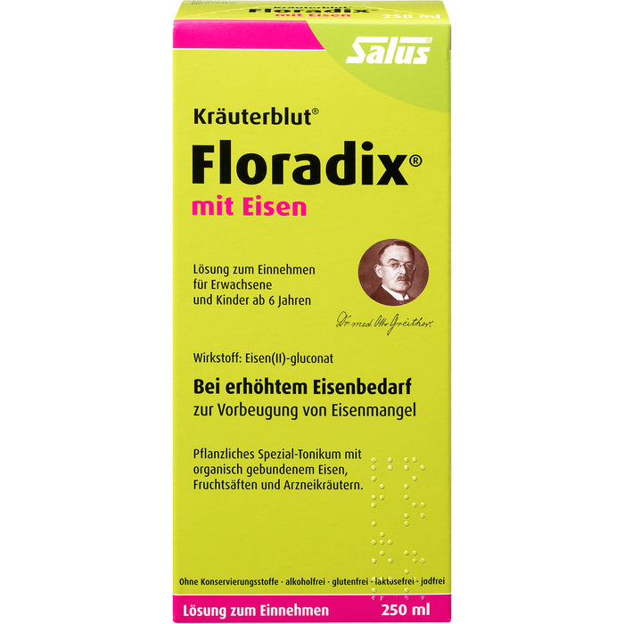 Floradix mit Eisen Lösung, 250 ml Solution