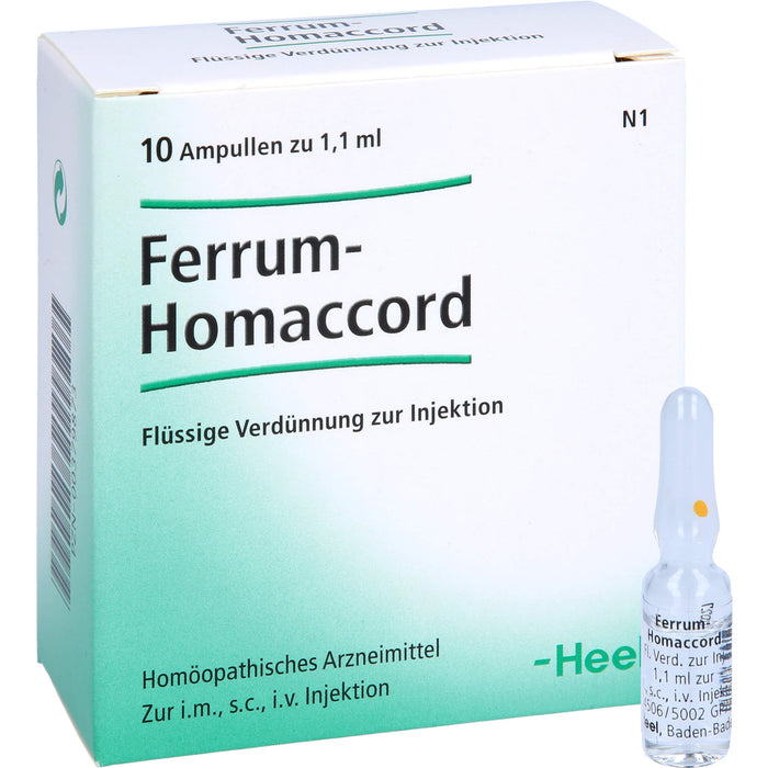 Ferrum-Homaccord flüssige Verdünnung, 10 pc Ampoules