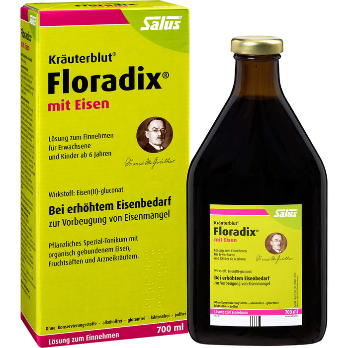 Floradix mit Eisen Lösung, 700 ml Lösung