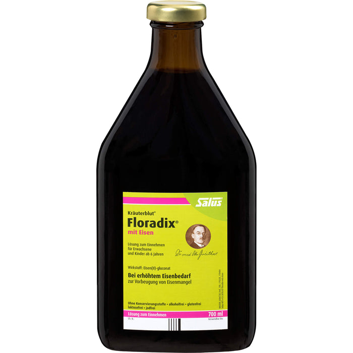 Floradix mit Eisen Lösung, 700 ml Solution