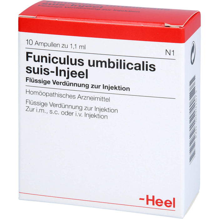 Heel Funiculus umbilicalis suis-Injeel flüssige Verdünnung zur Injektion, 10 pcs. Ampoules