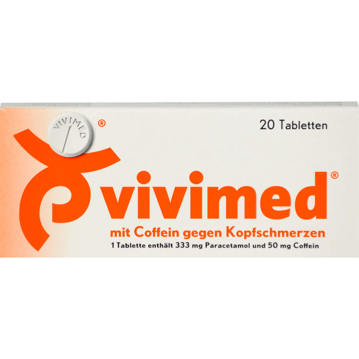 vivimed mit Coffein gegen Kopfschmerzen Tabletten, 20 St. Tabletten