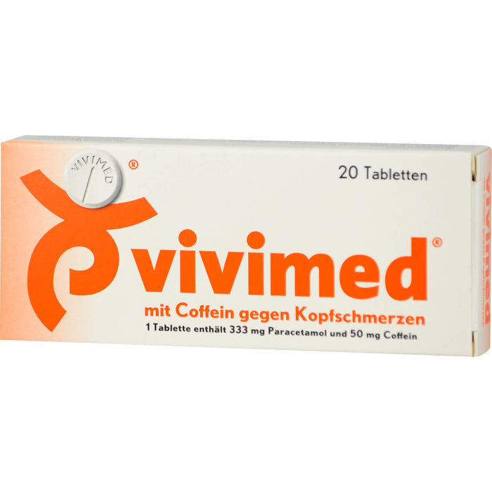 vivimed mit Coffein gegen Kopfschmerzen Tabletten, 20 pcs. Tablets