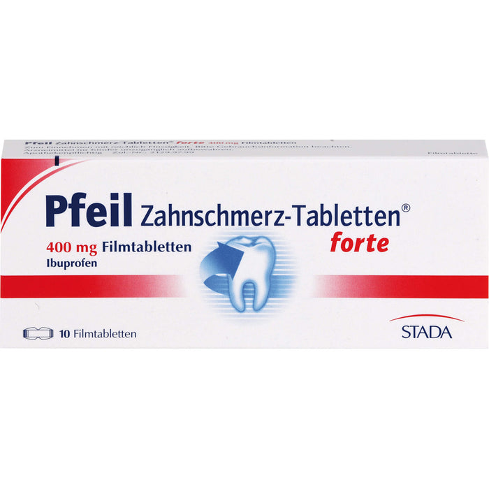 Pfeil Zahnschmerz-Tabletten forte lindert schnell, 10 pc Tablettes