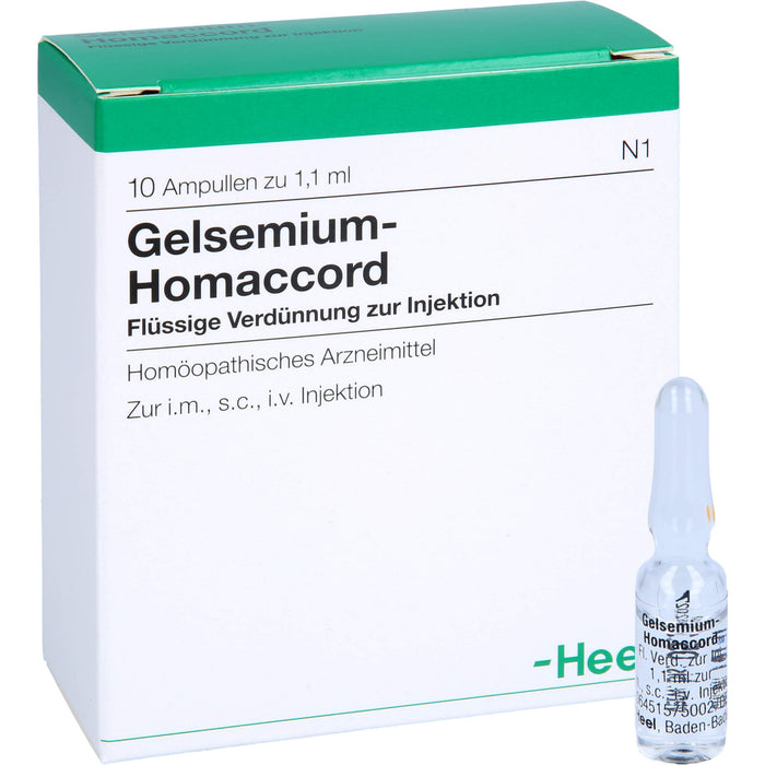 Gelsemium-Homaccord flüssige Verdünnung, 10 pcs. Ampoules