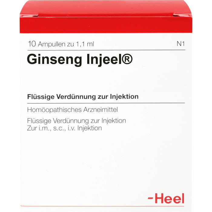 Heel Ginseng-Injeel flüssige Verdünnung zur Injektion, 10 St. Ampullen