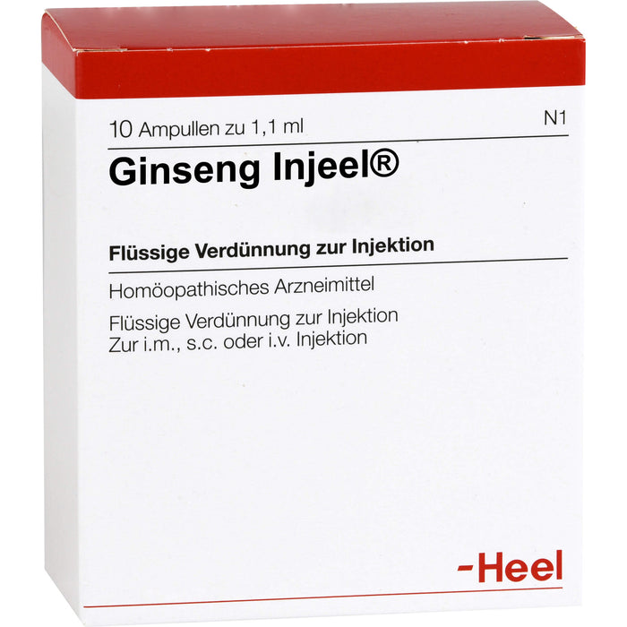 Heel Ginseng-Injeel flüssige Verdünnung zur Injektion, 10 pcs. Ampoules