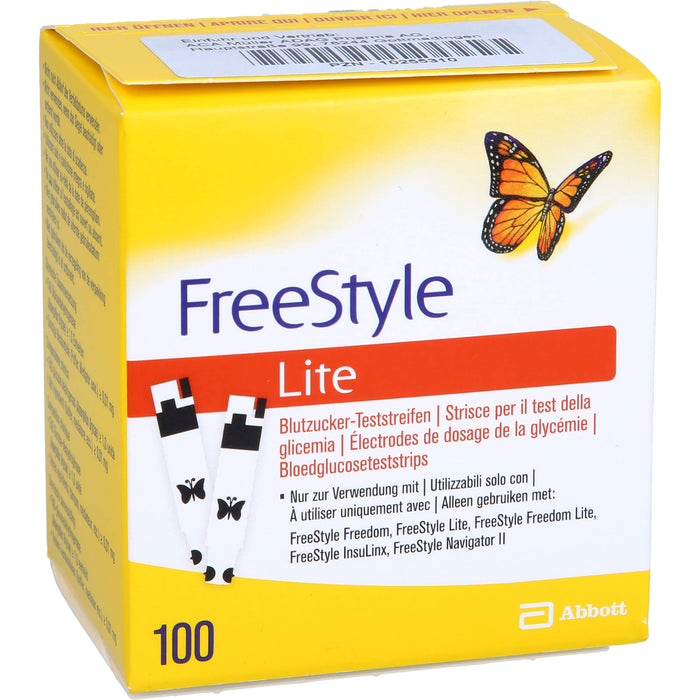 FreeStyle lite Blutzucker-Teststreifen, 100 pcs. Test strips