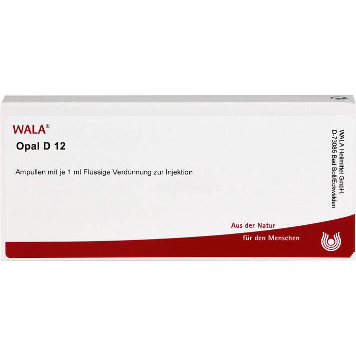 WALA Opal D 12 flüssige Verdünnung zur Injektion, 10 pcs. Ampoules