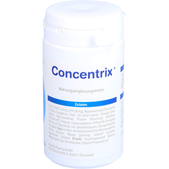 Concentrix Kapseln für Konzentration und Aufmerksamkeit, 60 pc Capsules