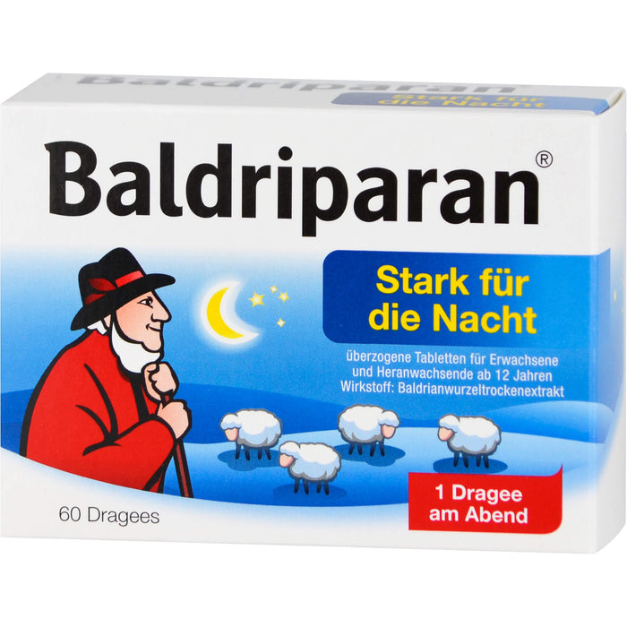 Baldriparan stark für die Nacht Dragees, 60 St. Tabletten