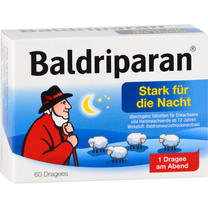 Baldriparan stark für die Nacht Dragees, 60 St. Tabletten