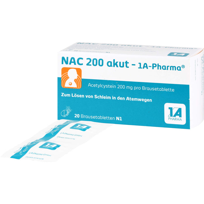 NAC 200 akut - 1 A Pharma, 20 pc Tablettes