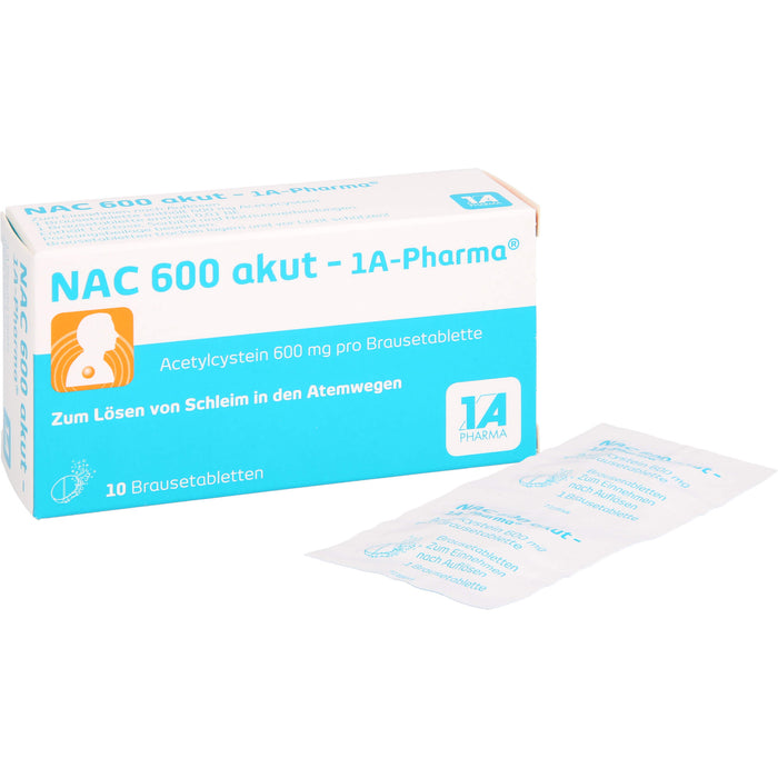 NAC 600 akut - 1 A Pharma, 10 St. Tabletten