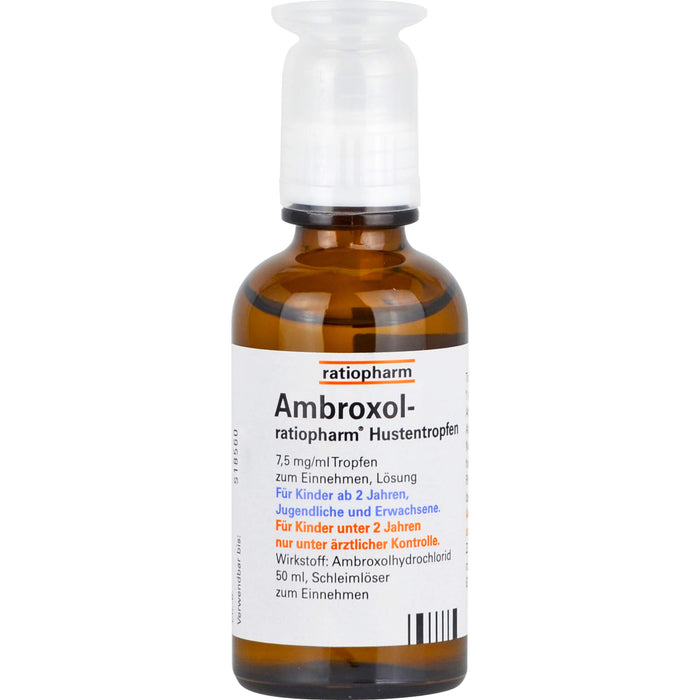 Ambroxol-ratiopharm Hustentropfen, 50 ml Solution