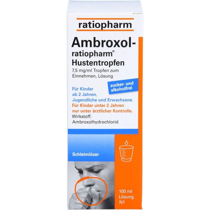 Ambroxol-ratiopharm Hustentropfen, 100 ml Solution