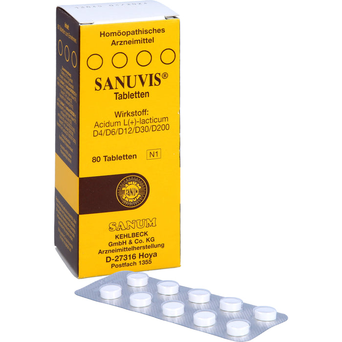 Sanuvis Tabletten, 80 pc Tablettes