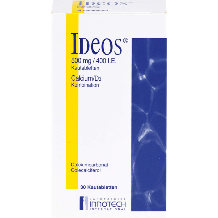 Ideos 500 mg / 400 IE Kautabletten, 30 St KTA